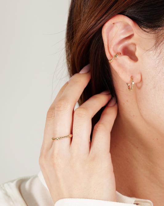 Mebae HOOP EARRINGS -K10