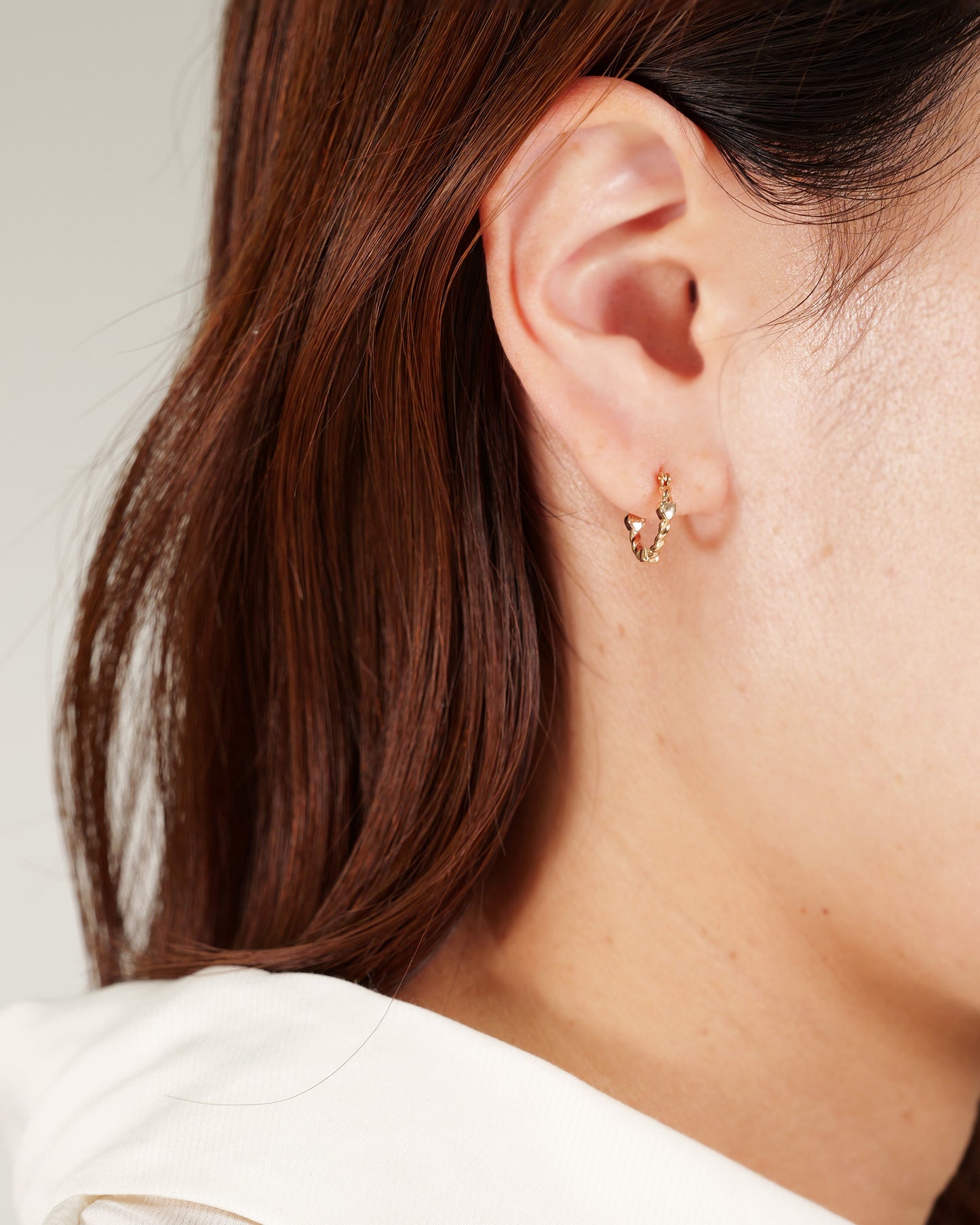 Mebae HOOP EARRINGS -K18