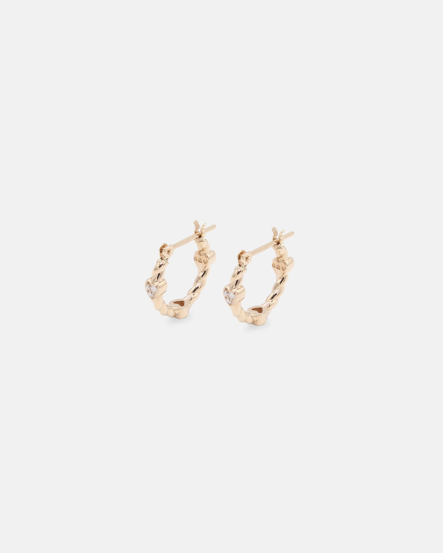 Mebae Diamond HOOP EARRINGS -K10
