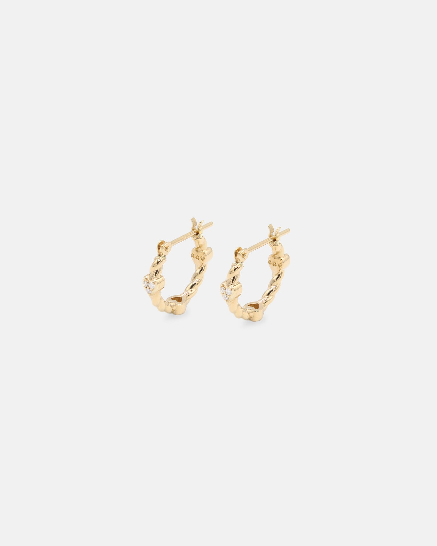 Mebae Diamond HOOP EARRINGS -K18